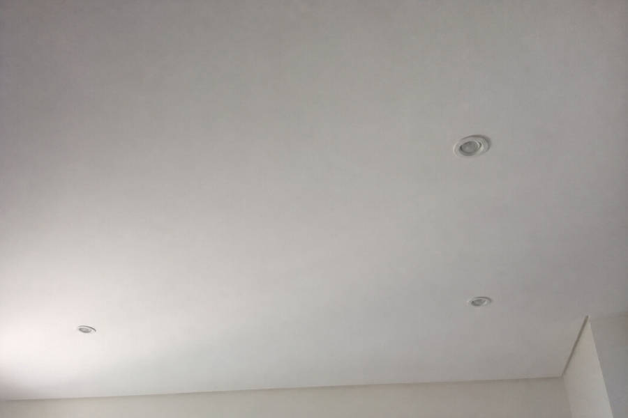Tecto falso simples em pladur num apartamento